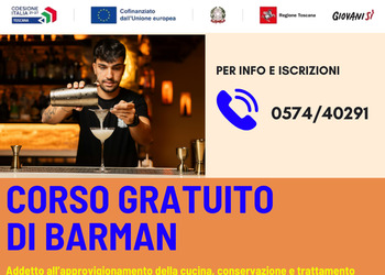 Addetto all'approvvigionamento della cucina, conservazione e trattamento delle materie prime e alla preparazione e distribuzione di pietanze e bevande (Barman)